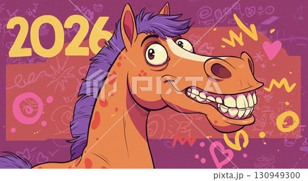 キュートな午年！2026年は笑顔でスタート 130949300