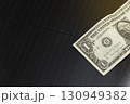 Solar panel with dollar bill 130949382