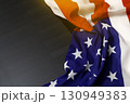Solar panel with US flag 130949383