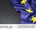 European Union flag placed on solar panel 130949389