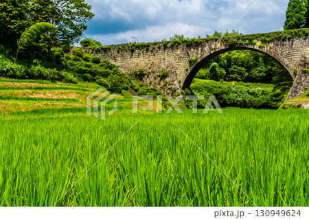 新緑の通潤橋【熊本県上益城郡山都町】 130949624