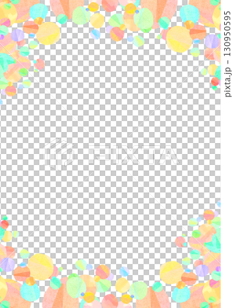 彩色圓點圖案背景框 130950595