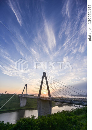 内灘大橋の朝景 内灘大橋の朝景 130951143