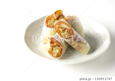 北京ダックを白背景で撮影 130951747