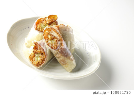 北京ダックを白背景で撮影 130951750