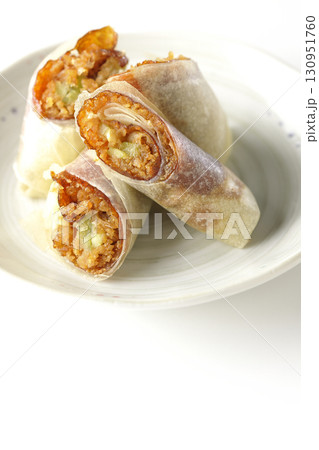 北京ダックを白背景で撮影 130951760