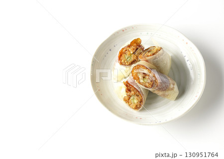 北京ダックを白背景で撮影 130951764