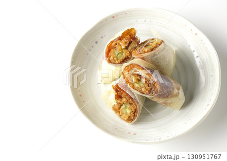 北京ダックを白背景で撮影 130951767