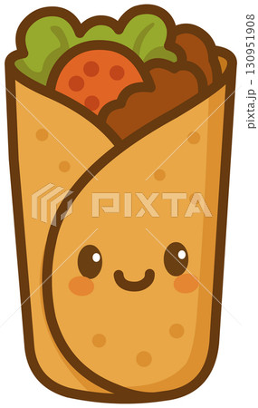 Kawaii Burrito 130951908