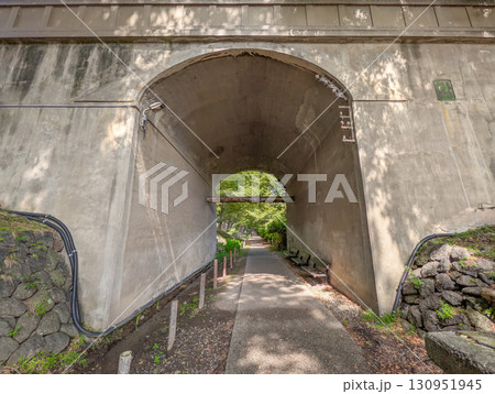 長野県上田市上田城跡公園の二の丸橋 長野県上田市上田城跡公園の二の丸橋 130951945