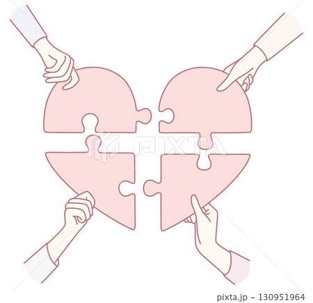 Fostering Teamwork in Unison The Meaningful Puzzle Heart Connection that Unites Us All Fostering Teamwork in Unison The Meaningful Puzzle Heart Connection that Unites Us All 130951964
