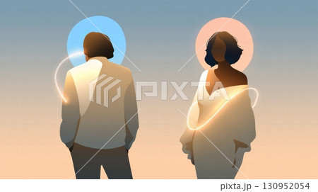 Abstract design representing the idea of healthy personal boundaries 130952054