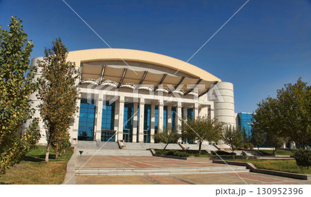 Ashgabat, Turkmenistan - October 20, 2023.  Part of the complex - Olympic Village. October 20, 2023.  Ashgabat. 130952396