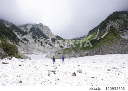 猿倉から白馬岳への大雪渓ルート 130952708
