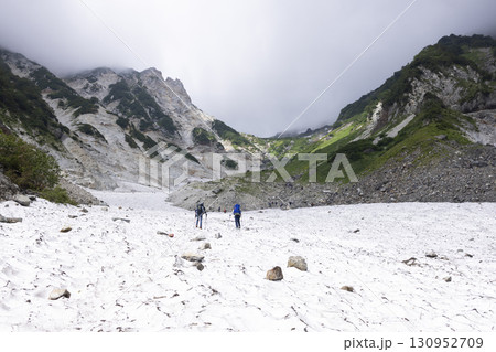 猿倉から白馬岳への大雪渓ルート 130952709