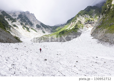 猿倉から白馬岳への大雪渓ルート 130952712