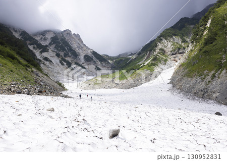 猿倉から白馬岳への大雪渓ルート 130952831