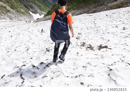 猿倉から白馬岳への大雪渓ルート 130952833