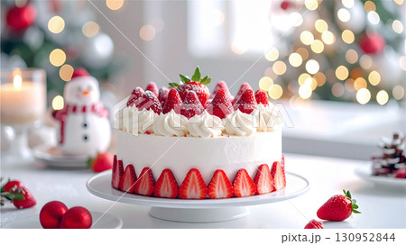 いちごのクリスマスケーキ 130952844