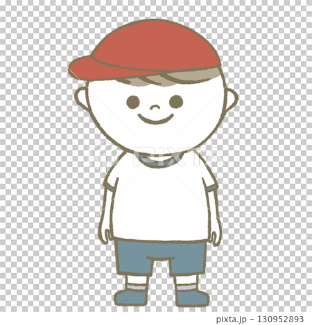 体操服を着た子供　男の子 130952893