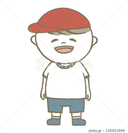 体操服を着た子供　男の子 130952894