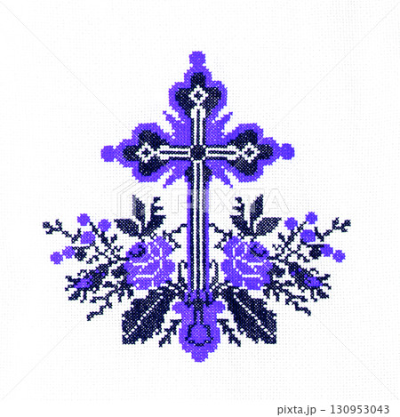 Ukrainian embroidery, folk arts and crafts 130953043