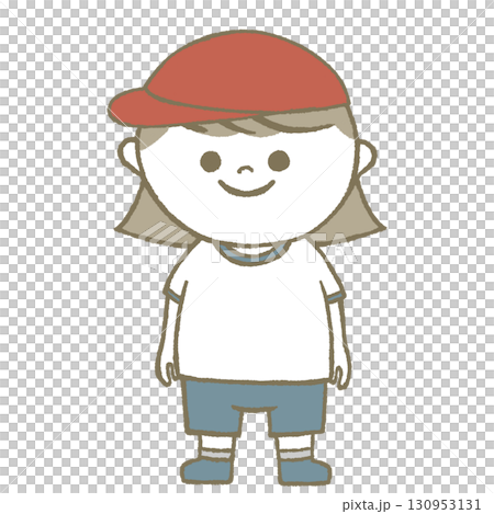 体操服を着た子供　女の子 130953131
