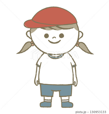 体操服を着た子供　女の子 130953133