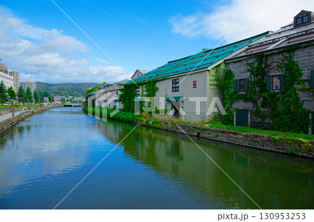 倉庫街 小樽運河 倉庫街 小樽運河 130953253