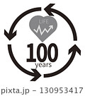 100年時代マークを考えてみました 130953417