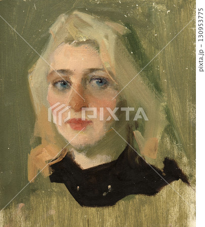 oil painting, portrait, handmade drawing oil painting, portrait, handmade drawing 130953775