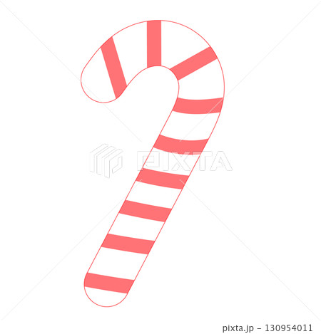 キャンディーケイン アイコン レッド 130954011