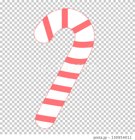 キャンディーケイン アイコン レッド 130954011