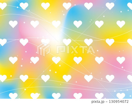 カラフルハートの壁紙 130954072
