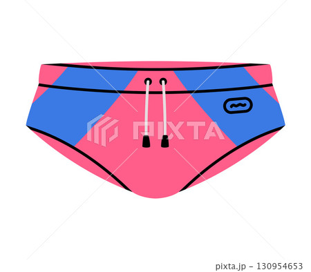 Man Briefs Underpants and Underwear Colorful Clothing Vector Illustration 130954653
