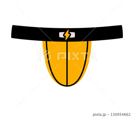 Man Strings Underpants and Underwear Colorful Clothing Vector Illustration 130954662