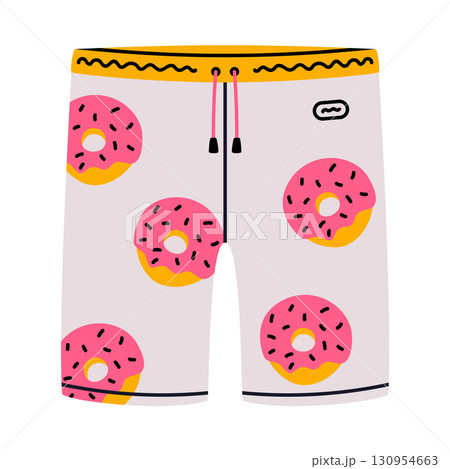 Man Midway Briefs Underpants and Underwear Colorful Clothing Vector Illustration 130954663