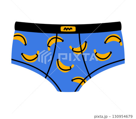 Man Briefs Underpants and Underwear Colorful Clothing Vector Illustration 130954679