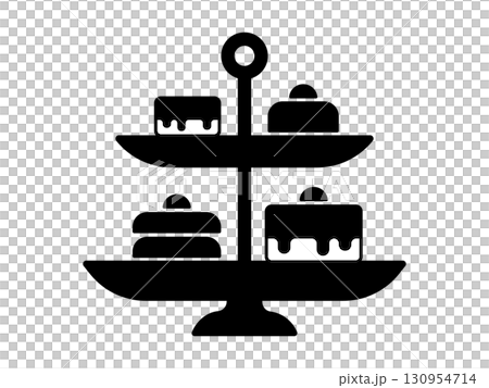 Afternoon Tea Icon Monotone 130954714