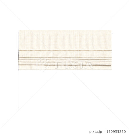 curtain isolated on a transparent background, interior decorations, 3D illustration, cg render 130955250