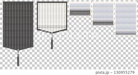 curtain isolated on a transparent background, interior decorations, 3D illustration, cg render curtain isolated on a transparent background, interior decorations, 3D illustration, cg render 130955279