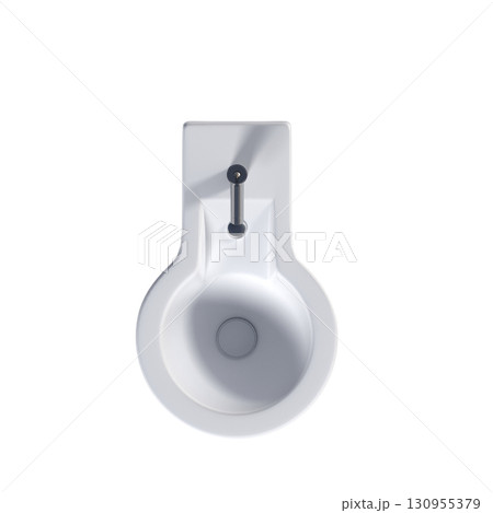 Lavatory pan isolated on a transparent background, bidet, 3D illustration, and CG render Lavatory pan isolated on a transparent background, bidet, 3D illustration, and CG render 130955379