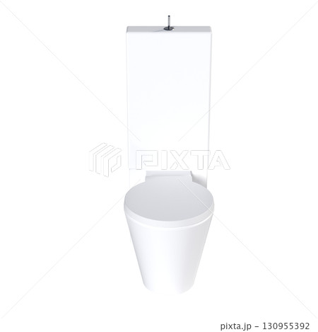 Lavatory pan isolated on a transparent background, bidet, 3D illustration, and CG render 130955392