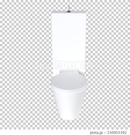 Lavatory pan isolated on a transparent background, bidet, 3D illustration, and CG render 130955392