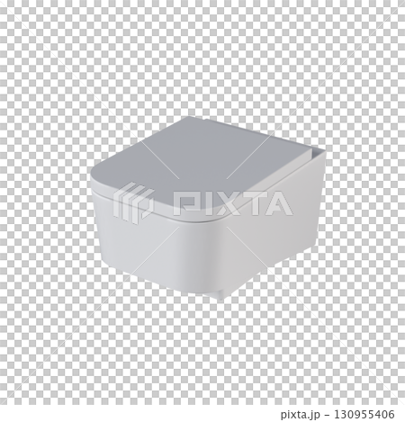 Lavatory pan isolated on a transparent background, bidet, 3D illustration, and CG render Lavatory pan isolated on a transparent background, bidet, 3D illustration, and CG render 130955406