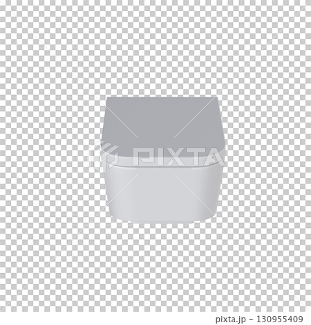 Lavatory pan isolated on a transparent background, bidet, 3D illustration, and CG render 130955409