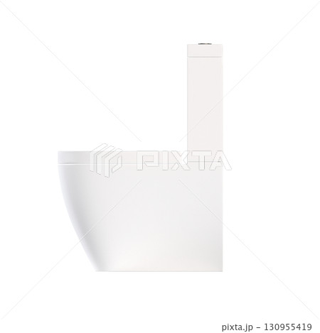 Lavatory pan isolated on a transparent background, bidet, 3D illustration, and CG render 130955419