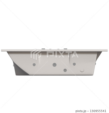 bathtub isolated on a transparent background, 3D illustration, and a CG render bathtub isolated on a transparent background, 3D illustration, and a CG render 130955541