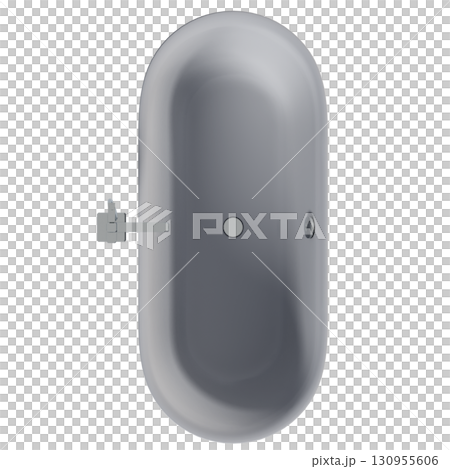 bathtub isolated on a transparent background, 3D illustration, and a CG render 130955606