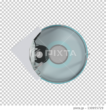 shower cabin isolated on transparent background, 3D illustration, cg render 130955729